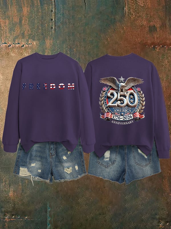 Women's American 250th Print Sweatshirt
