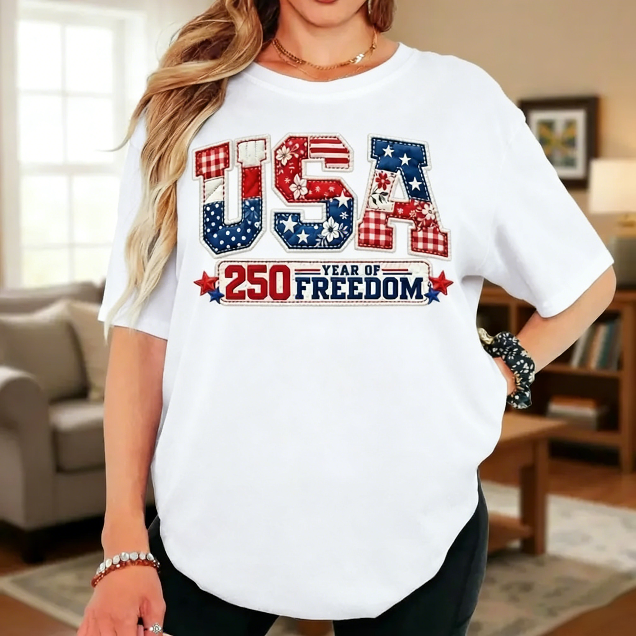 Women's Comfort Colors USA 250 Year Of Freedom Shirt,