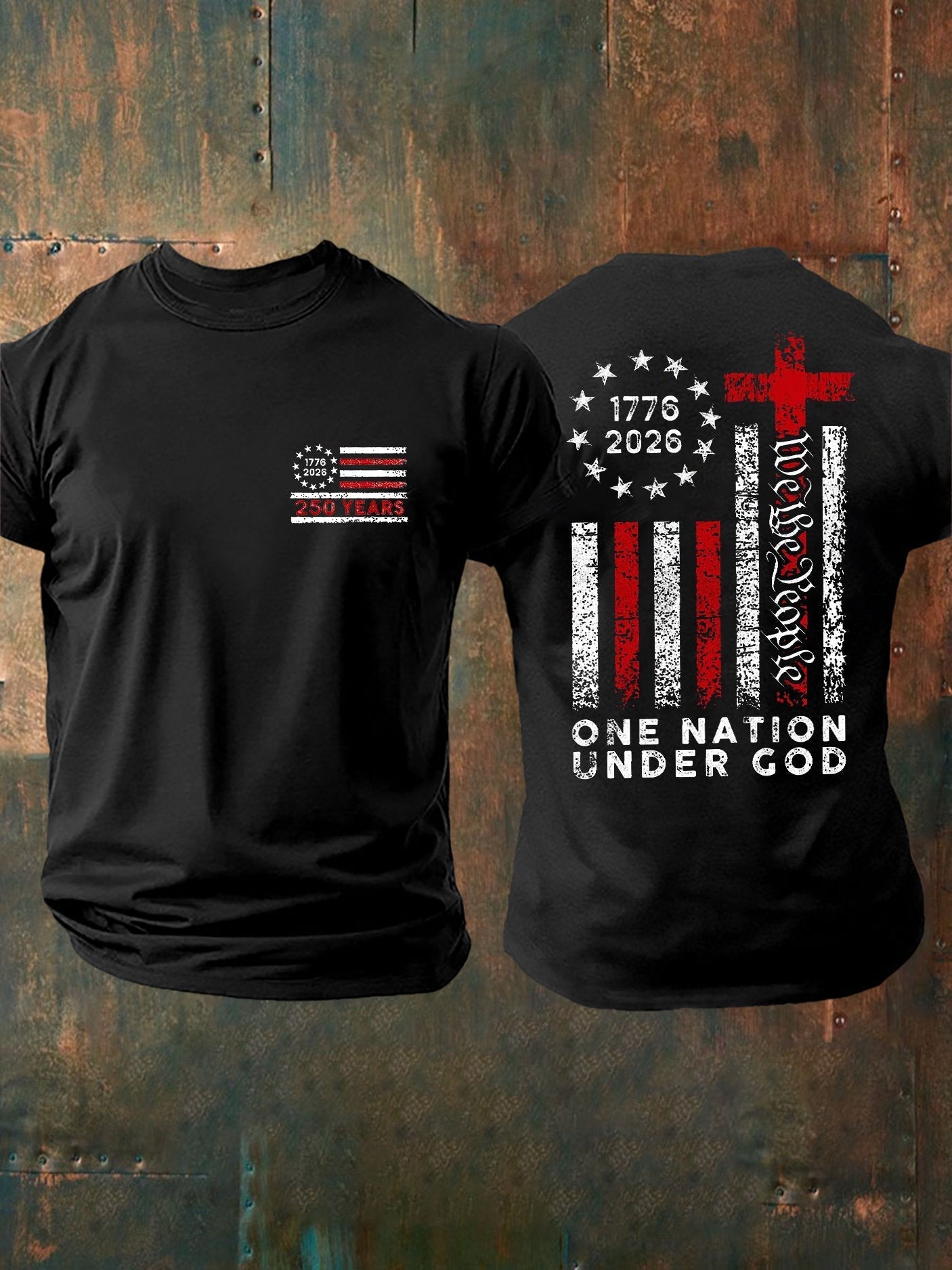 Men's Casual Printed Short-Sleeve T-Shirt