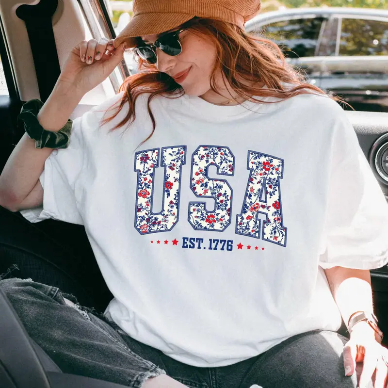 Women's Comfort Colors USA Shirt