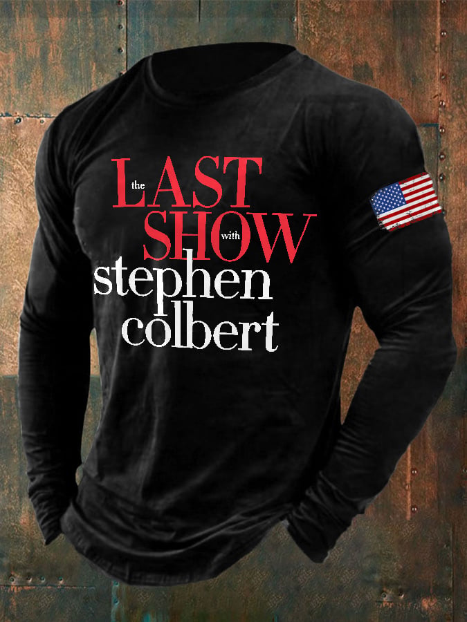 Men's Retro Last Show Print T-Shirt