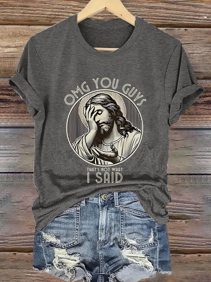 Women'S Casual Faith Short Sleeve T-Shirt