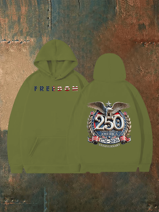 Unisex American 250th Print Hoodie