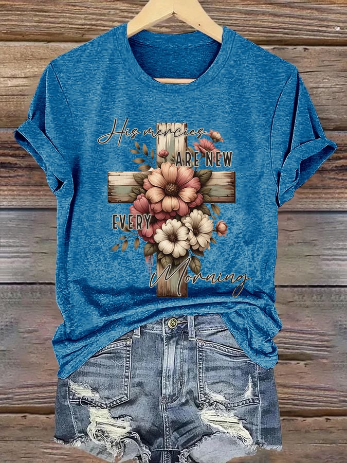 Women's His Mercies Are New Every Morning Print Shirt