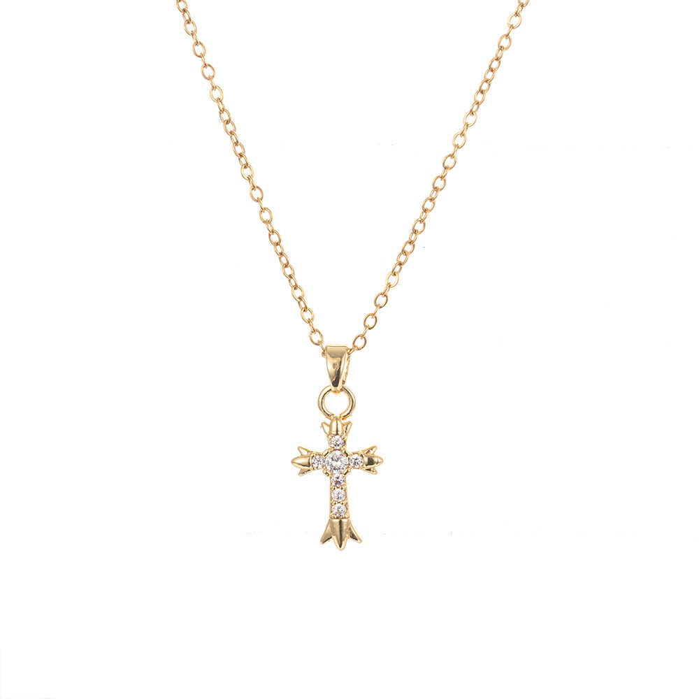 Women’s Titanium Steel Cross Necklace Faith Inspired O Chain
