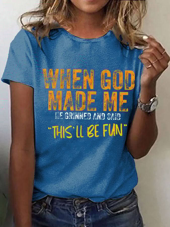 Women'S Casual Faith Short Sleeve T-Shirt