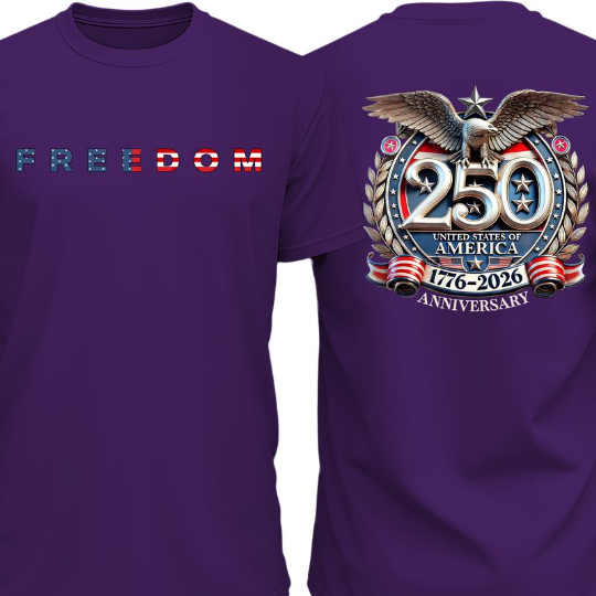 Men's Freedom 250 Years Anniversary Dark Shirt