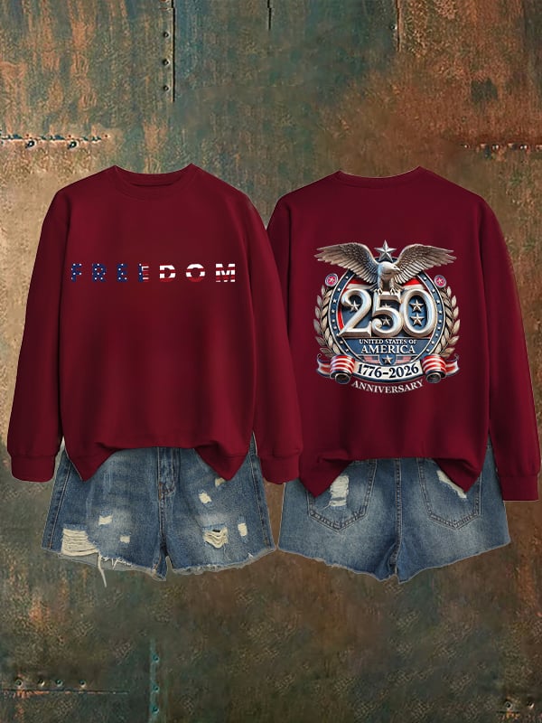 Women's American 250th Print Sweatshirt