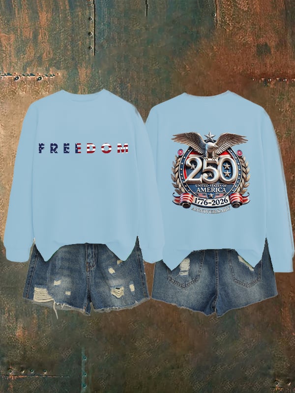 Women's American 250th Print Sweatshirt