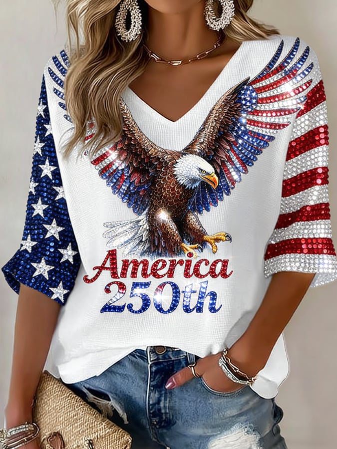 Women's American 250th Print T-Shirt