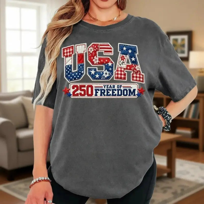Women's Comfort Colors USA 250 Year Of Freedom Shirt,