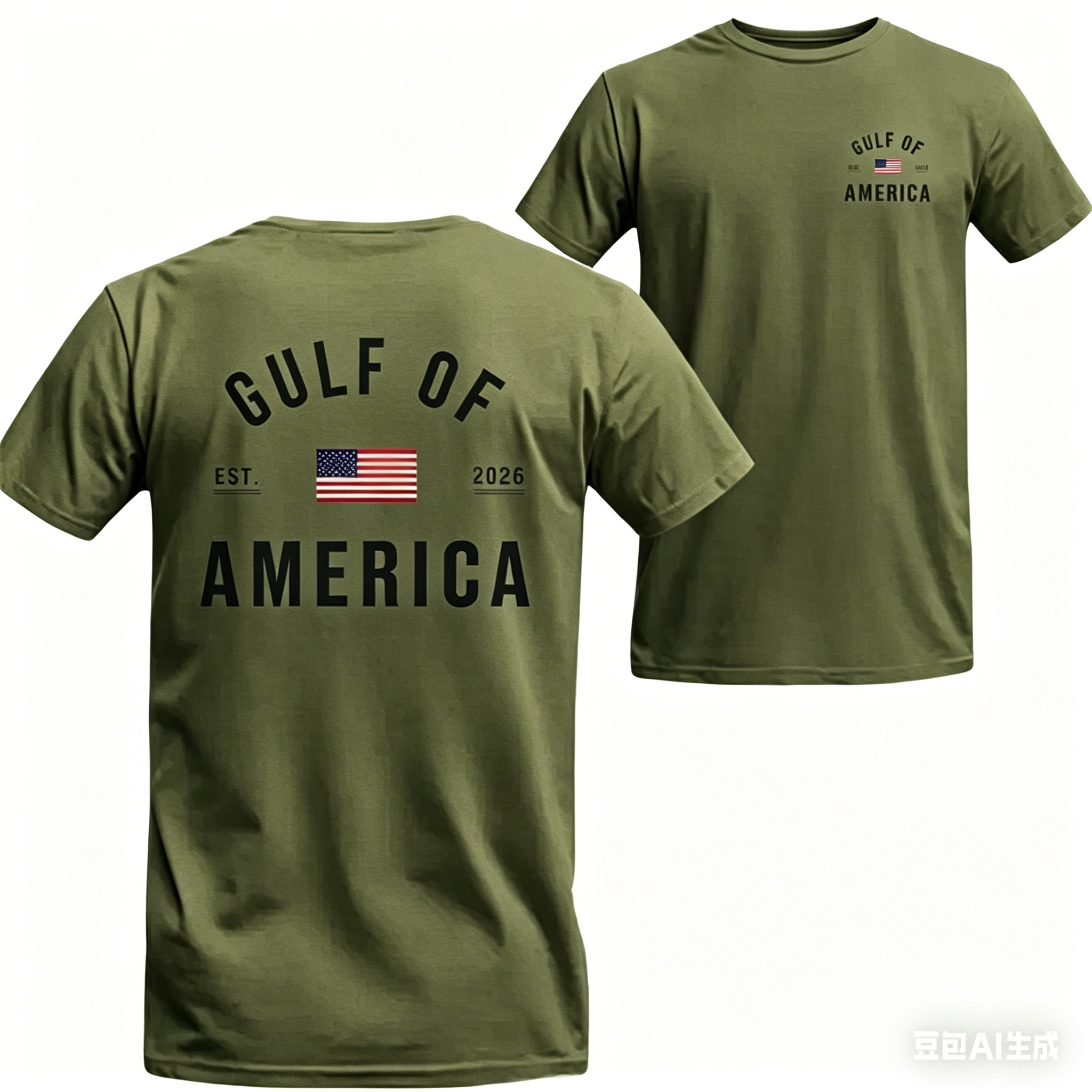 Women's Gulf of America T-Shirt – Patriotic Minimalist USA Flag Graphic Shirt
