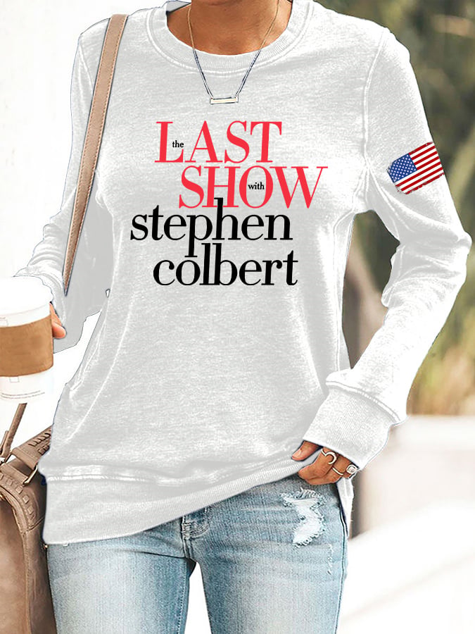 🔥Buy 3 Get 10% Off Retro Last Show Print Sweatshirt