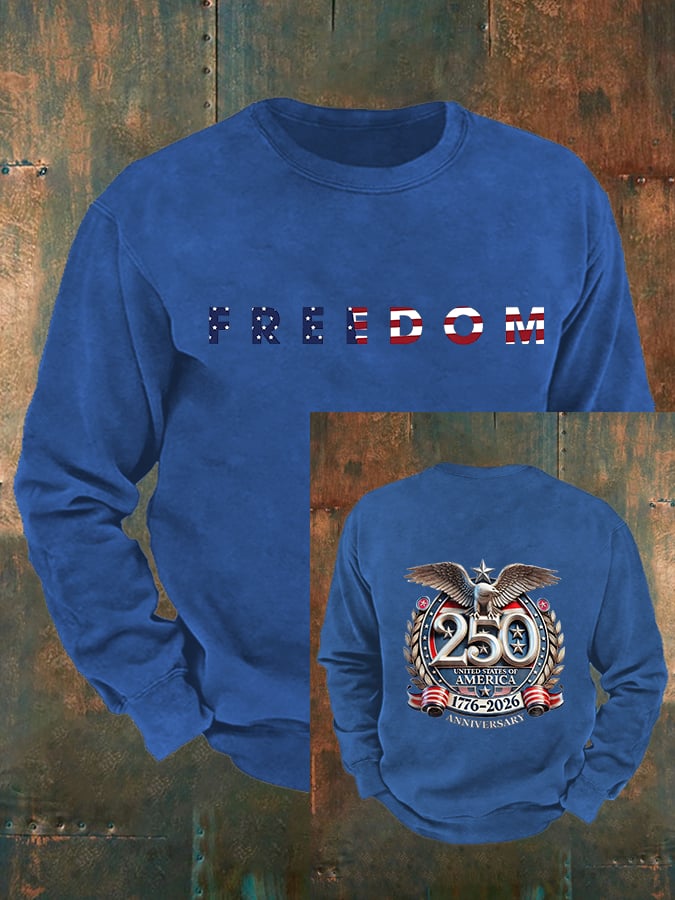 Men's American 250th Print Sweatshirt