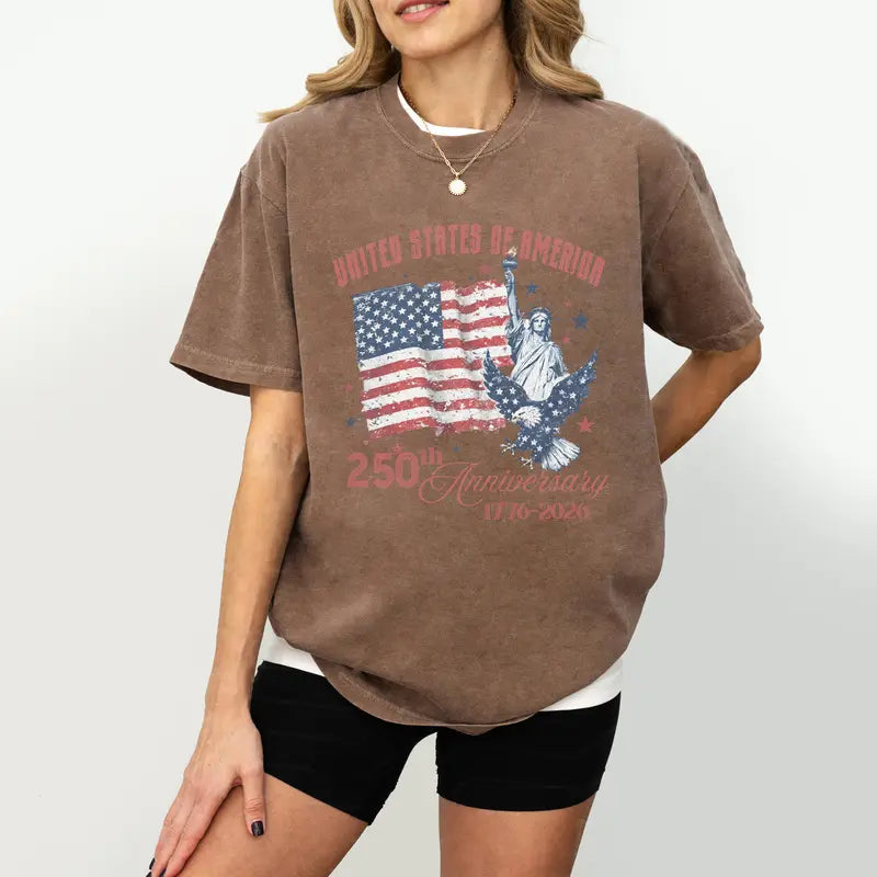 Women's America 250th Anniversary Comfort Colors Shirt