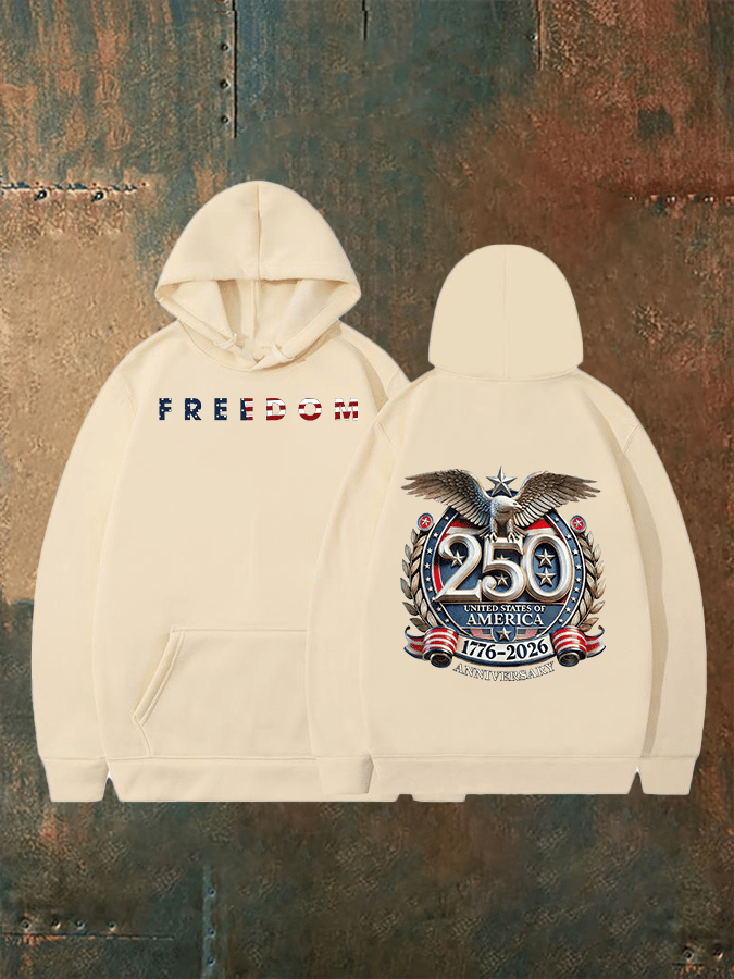 Unisex American 250th Print Hoodie