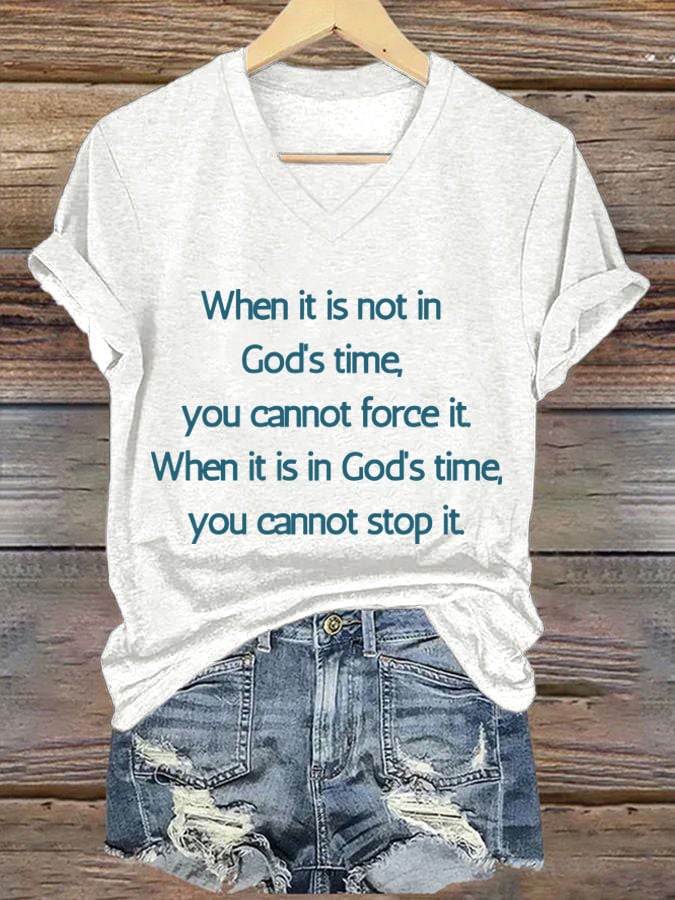 Women'S Casual Faith Short Sleeve T-Shirt