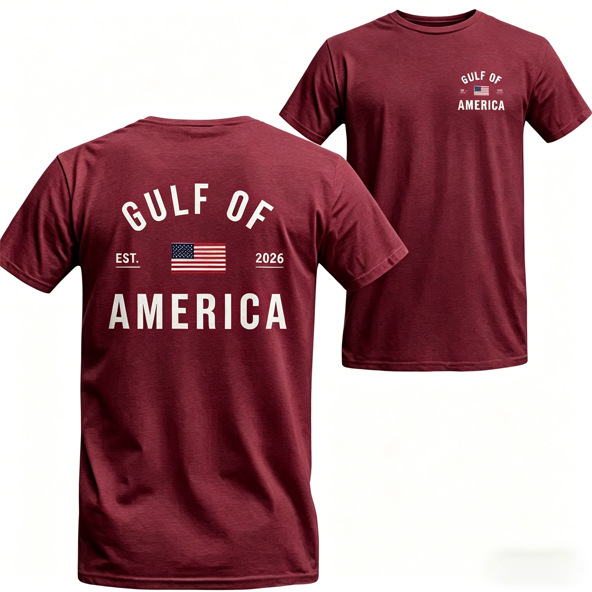 Women's Gulf of America T-Shirt – Patriotic Minimalist USA Flag Graphic Shirt