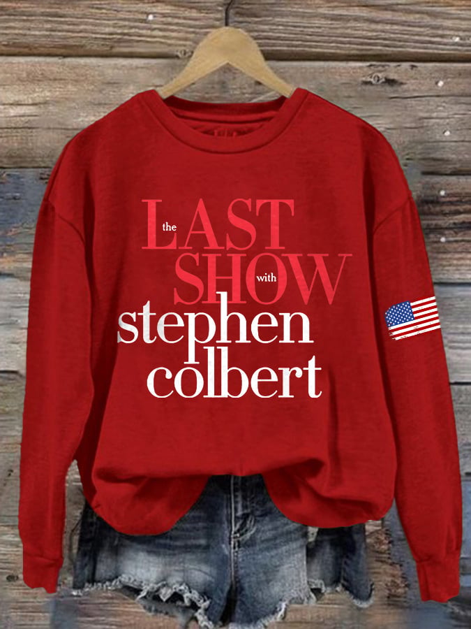 Retro Last Show Print Sweatshirt