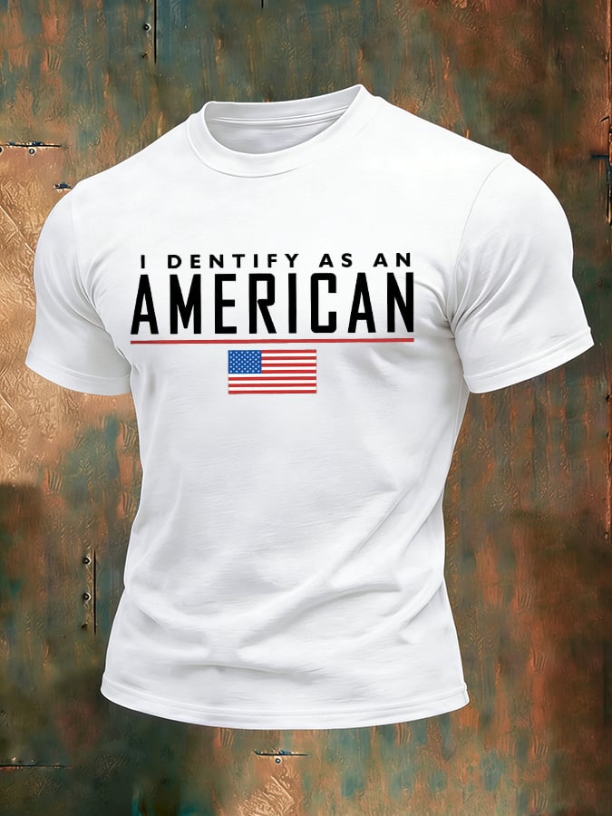 Men's 250th Anniversary National Flag Print Casual Short-Sleeved T-Shirt