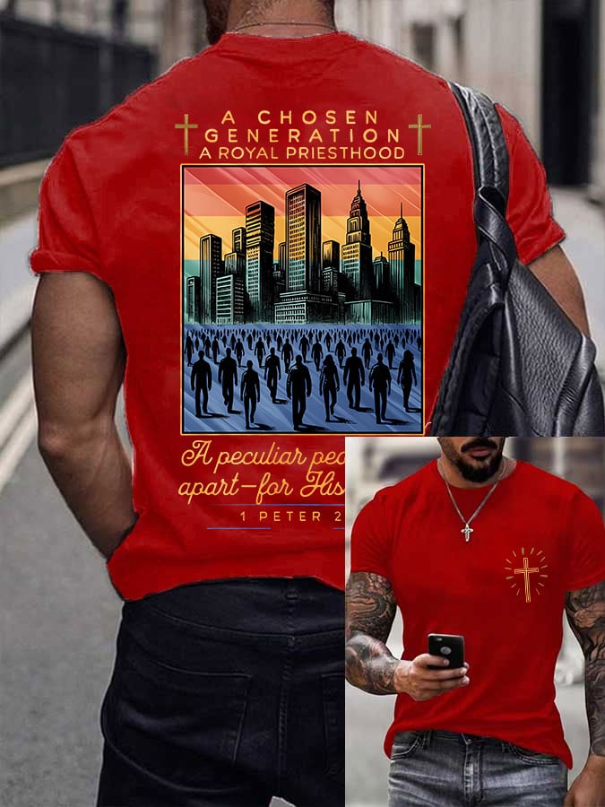 Men's A Chosen Generation A Royal Priesthood Printed Shirt