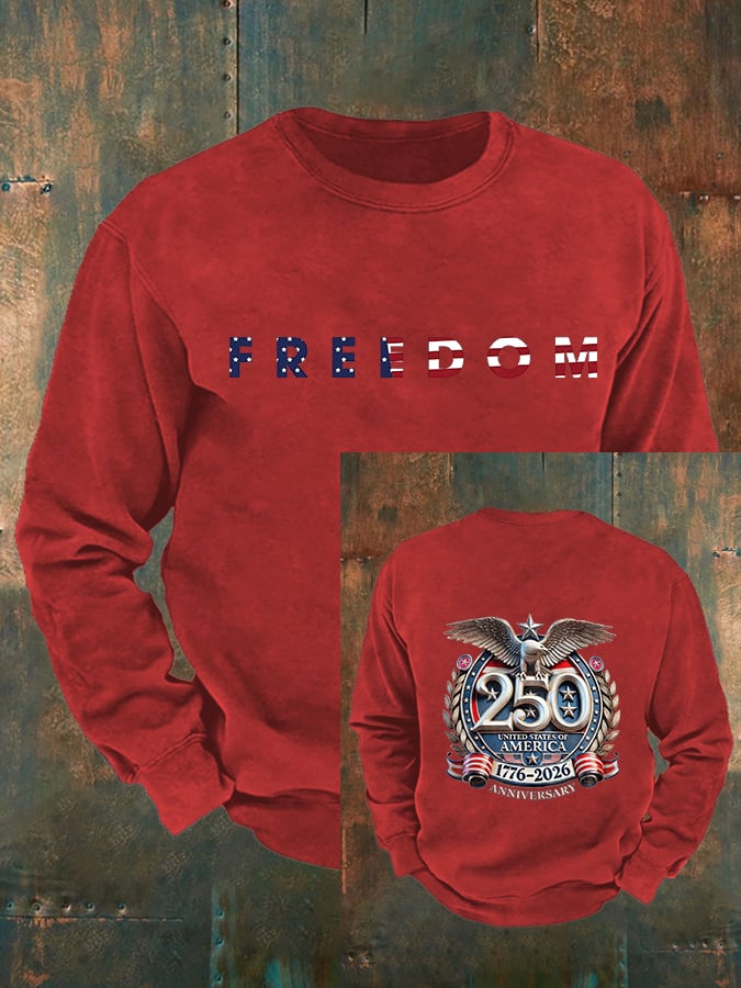Men's American 250th Print Sweatshirt