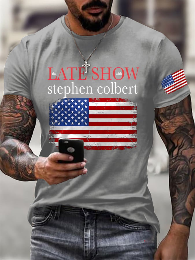 Men's Retro Last Last Show Print T-Shirt
