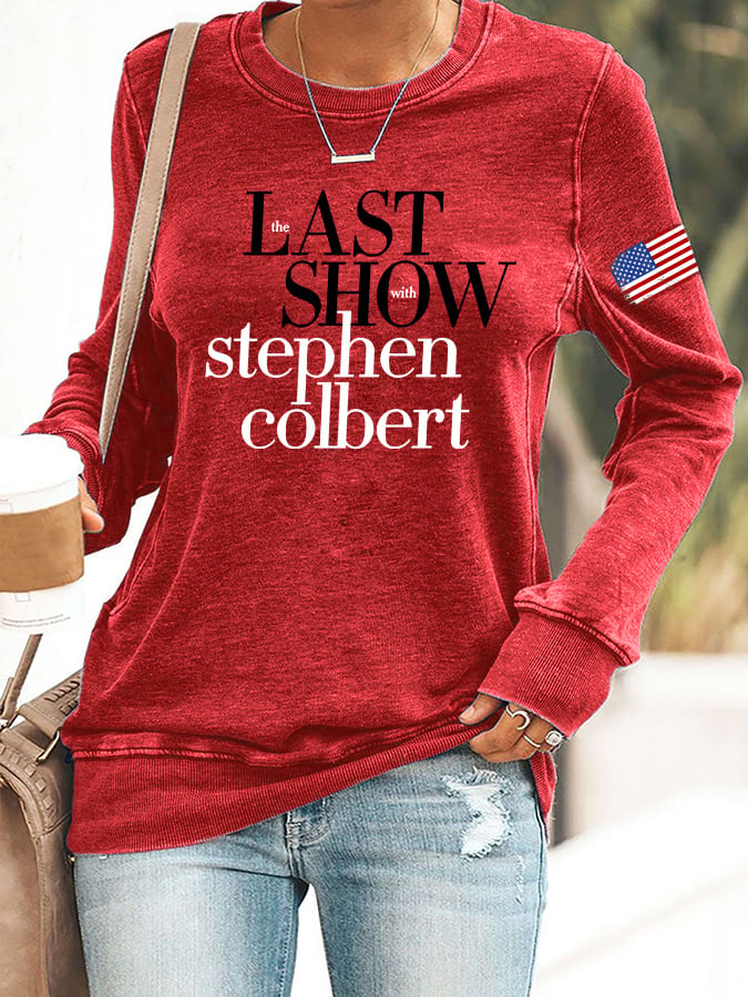 🔥Buy 3 Get 10% Off Retro Last Show Print Sweatshirt