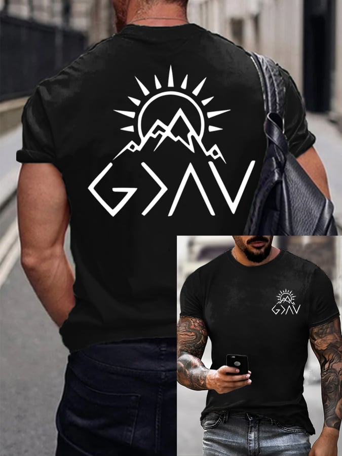Men's Faith Printed Casual T-Shirt