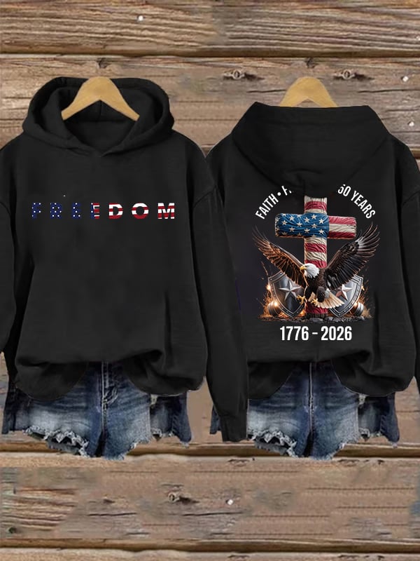 Women's American 250th Print Hoodie
