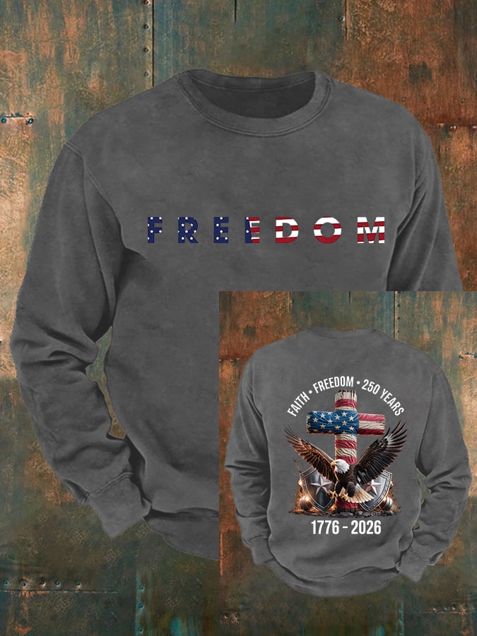 Men's American 250th Print Sweatshirt