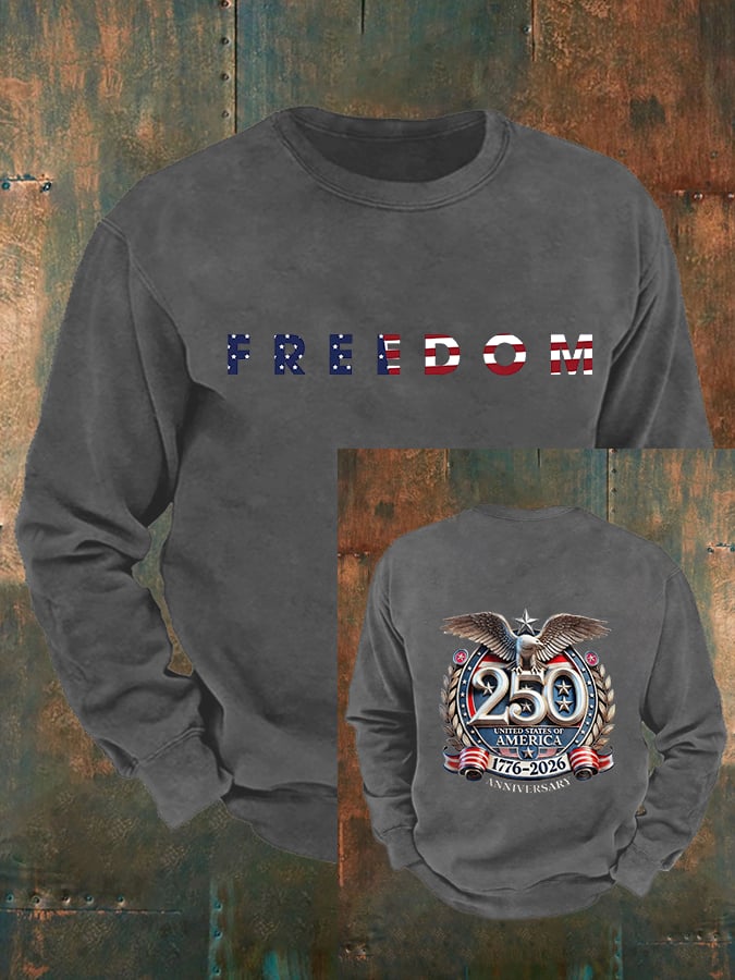 Men's American 250th Print Sweatshirt