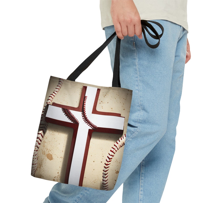 Baseball Cross Tote Bag