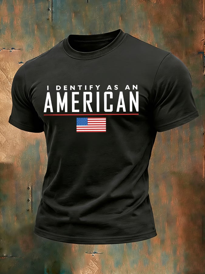 Men's 250th Anniversary National Flag Print Casual Short-Sleeved T-Shirt