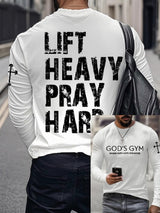 Men's Raven's Gym Faith  Printed Long Sleeve Top