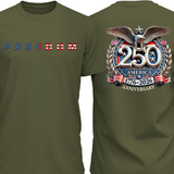 🦅Proud to Be American 🗽250th Anniversary Freedom T-Shirt