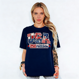 Women's  Comfort Colors USA 250 Year Of Freedom Shirt,