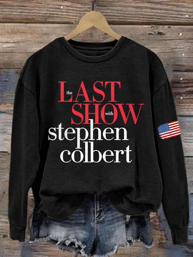 Retro Last Show Print Sweatshirt