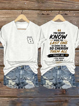 Women's Drag Racing Hero Print Casual T-shirt
