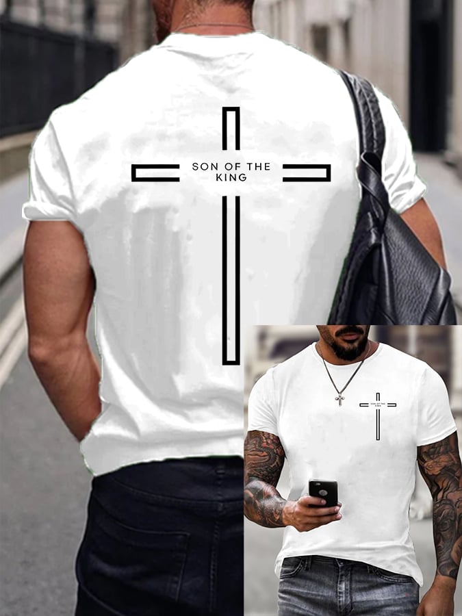 Men's Son of The King Printed Casual T-Shirt