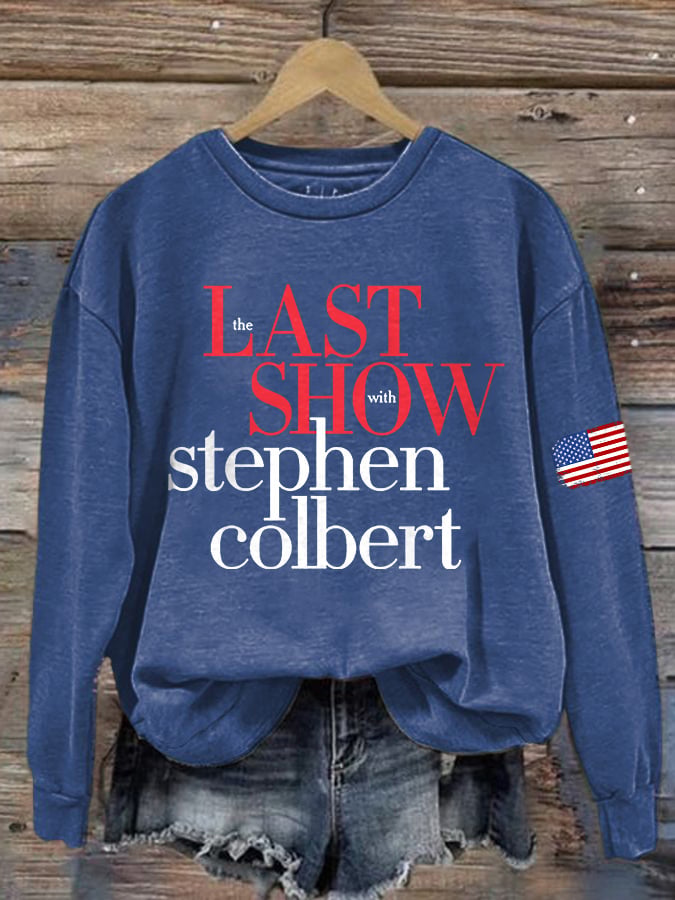 Retro Last Show Print Sweatshirt