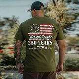 US 250 Years We The People Printed Men's T-shirt