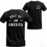 Men's Gulf of America T-Shirt – Patriotic Minimalist USA Flag Graphic Shirt