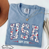 Women's Comfort Colors USA Shirt