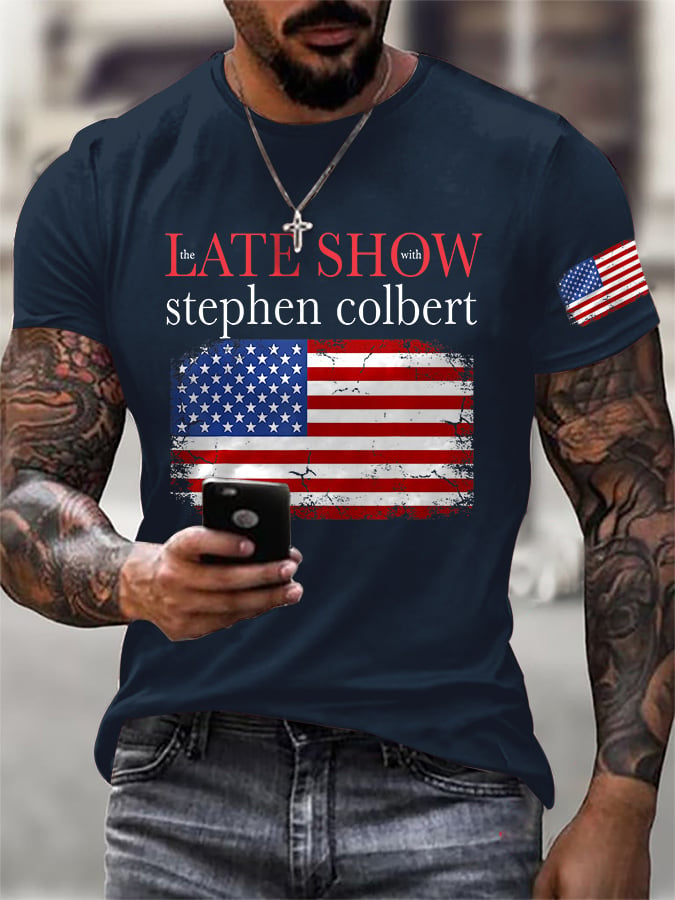 Men's Retro Last Last Show Print T-Shirt