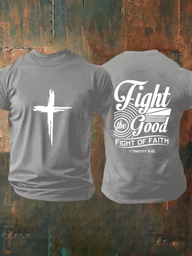Men's Faith  Printed Casual T-Shirt