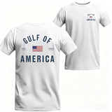 Men's Gulf of America T-Shirt – Patriotic Minimalist USA Flag Graphic Shirt