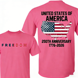 Unisex Freedom 250th Anniversary T-Shirt