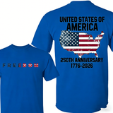 Unisex Freedom 250th Anniversary T-Shirt