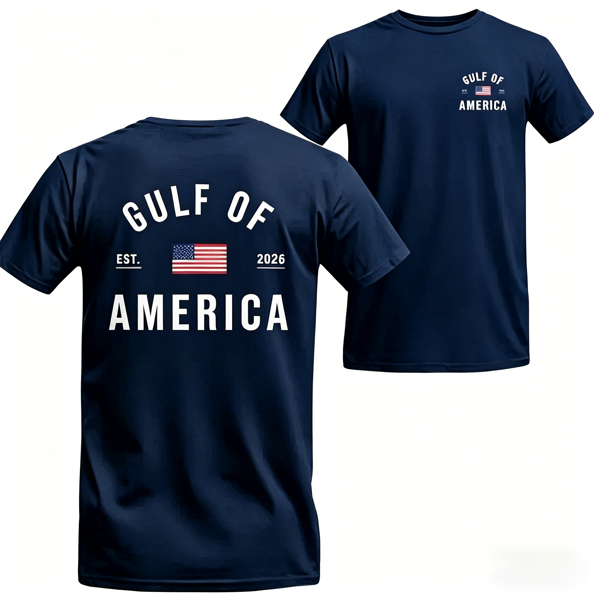 Women's Gulf of America T-Shirt – Patriotic Minimalist USA Flag Graphic Shirt